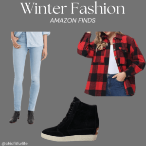 Winter Fashion – Buffalo Plaid Shacket Combo