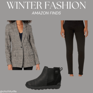 Winter Fashion – Plaid Blazer Combo